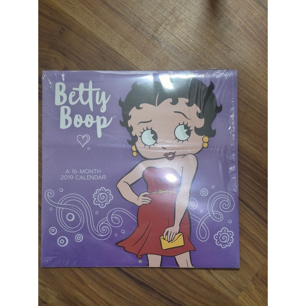 Betty Boop 2019 Wall Calendar 16 Month 12x12 Day Dream Vintage Cartoon s32